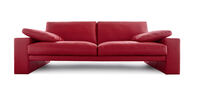Sofa-Leder-rot